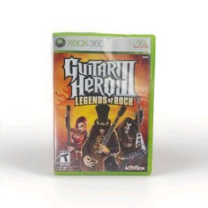 Guitar Hero III 3 Legends of Rock Microsoft Xbox 360 Game No Manuel Tested Works